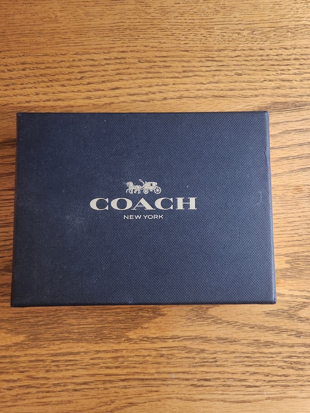 Coach Accessory Box - Black with Silver Logo